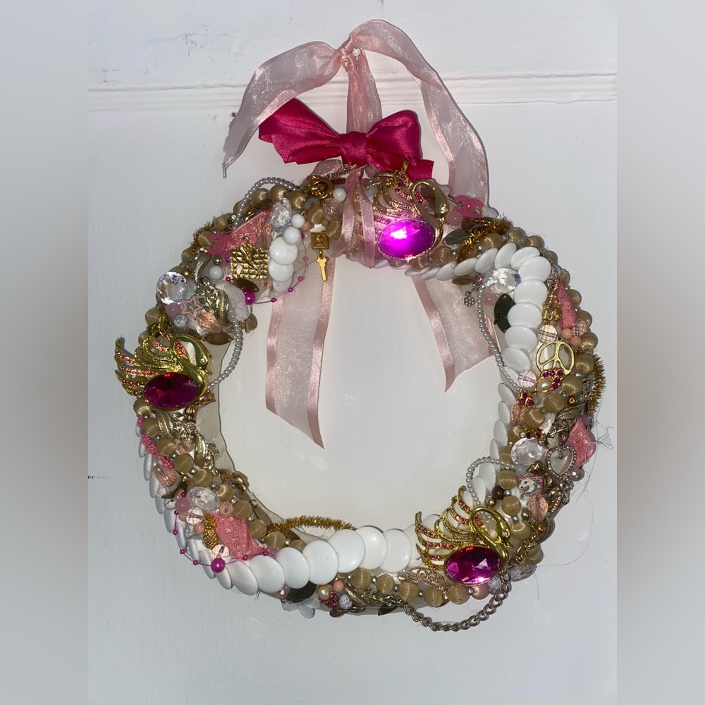 Barbie Swan Lake Inspired 10” round wreath or tablescape